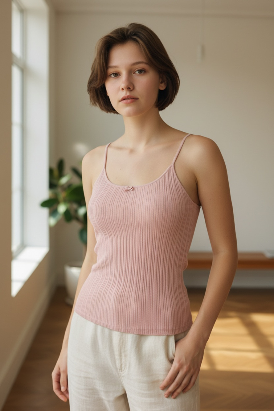 NWT Wild Fable Women's Ribbed Knit Tank Top in Powder Pink